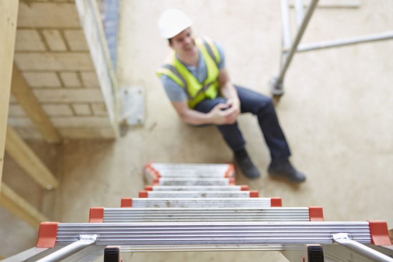 Falling from a height at work resulting in injury