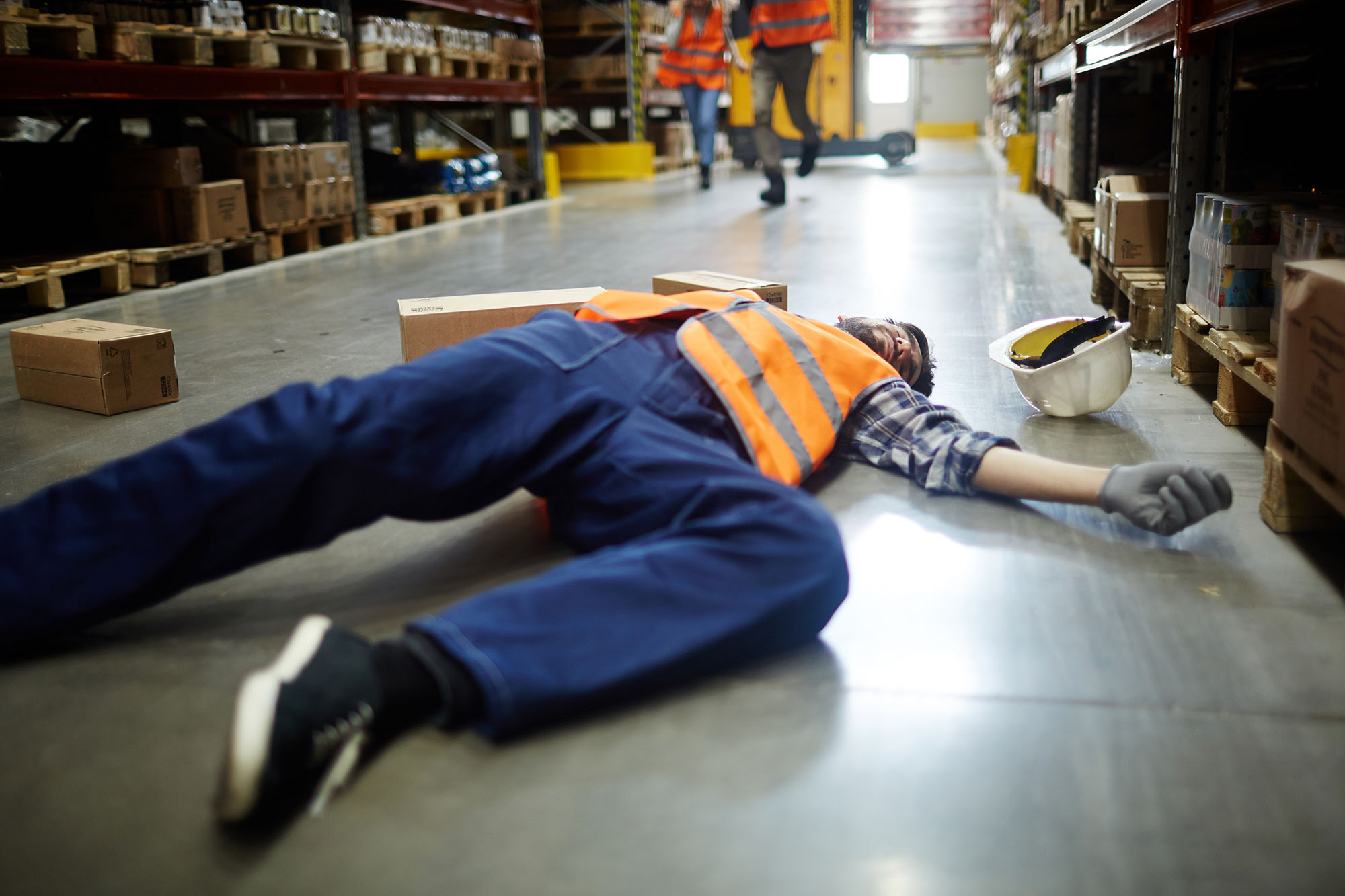 Slipping, tripping and falling on same level at work accident, no win, no fee claims