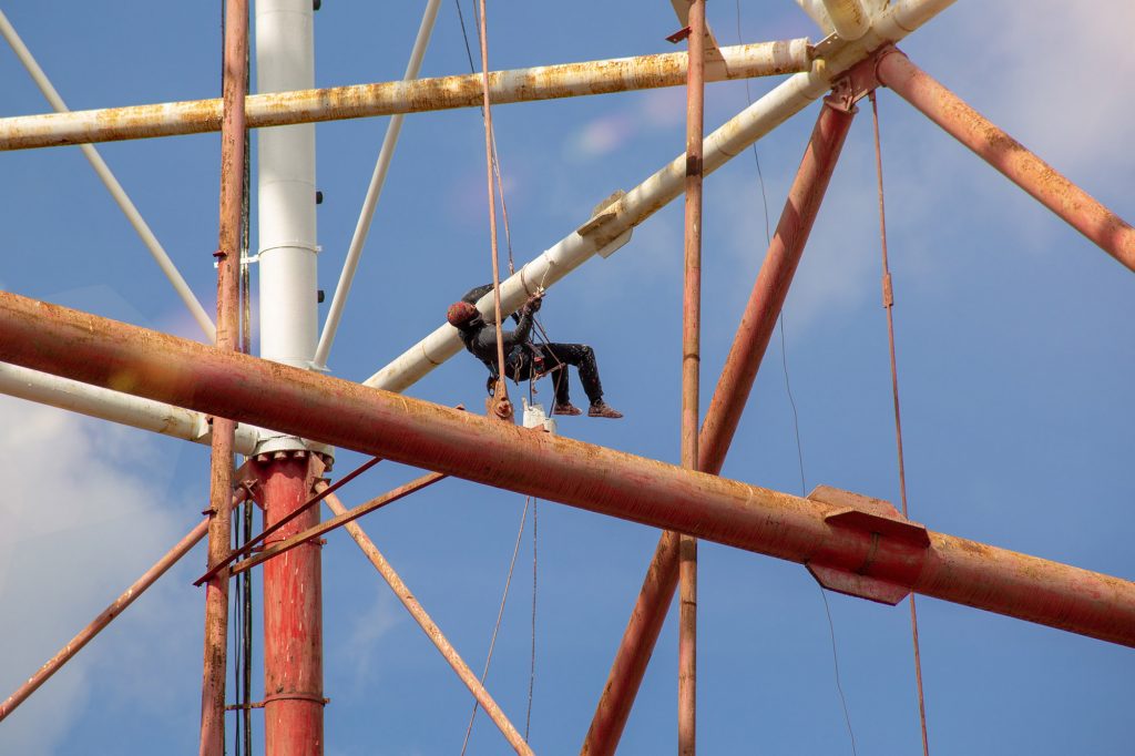 Working from heights resulting in falling accidents at work
